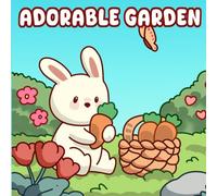 Adorable Garden: Sweet Garden Creatures and Cute Floral Scenes - A Relaxing Coloring Book for Stress Relief