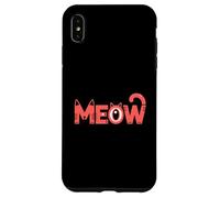Adorable gráfico de miau entusiasta de los gatos Carcasa para iPhone XS Max