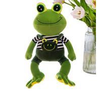 Adorable Green Character - Velvet Stuffed Cushion, Ornamento de dormitorio, Acento de estantería de sofá de oficina | Desk Travel Birthday Present, Relaxing Comfort At Home During Long Busy Days