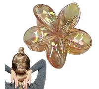 Adorable Hair Clip, Electroplate Tropical Flower Hairpin, Claw Clips for Thick and Thin Hair, Women and Girls Hair Accessories, Electroplate Hairpin, Floral Hair Claw Clip