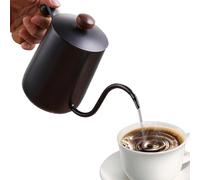 Adorable hervidor de vertido, de vertido, hervidor de café con boquilla larga y estrecha, hervidor de café de viaje, de camping de acero inoxidable, jarra de café de 600 ml para el