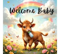Adorable Highland Cow & Rainbows Baby Shower Guest Book: Rustic Boho Farm Animal Farmhouse Sign-In Memory Book with Gift Log, Wishes & Advice - Cute Highland Cow Guestbook Keepsake for Parents-to-Be