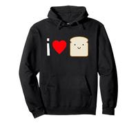 Adorable I Love Bread Shirt - Kawaii - Regalo para Amantes del Pan Sudadera con Capucha