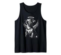 Adorable Jack Russell con alas Lindo ángel Perro Tributo Mascota Camiseta sin Mangas