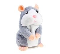 Adorable juguete de peluche de ratón para mascotas de hámster, graba y repite lo que dices, juguete educativo sensorial interactivo, perfecto para regalo de cumpleaños y Navidad