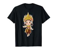 Adorable Khmer Apsara Camboyano Chibi Chica De Dibujos Animados Camiseta