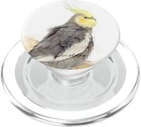 Adorable lindo retrato de cacatúa, regalo para mascotas PopSockets PopGrip para MagSafe