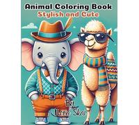 Adorable Little Animals Coloring Book: Stylish Cute Animals To Color for Kids Ages 3-6: Big, Simple Designs for Creative Little Artists