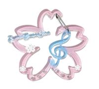 Adorable llavero acrílico con diseño de cereza y delfín multiusos, accesorio de moda, accesorios temáticos, フリーサイズ