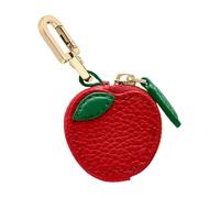 Adorable llavero con forma de fruta | Diseños de melocotón y arándanos y cerezas | Mini cartera para mujeres, niñas Airtag, A4, 1.0*1.0*1.0