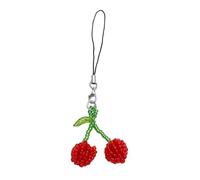 Adorable llavero de cereza, accesorio para teléfono, cordón antipérdida para jóvenes, como se muestra en la figura, normal, acrílico, sin piedras preciosas, normal, Acrílico, No es una piedra preciosa