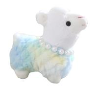 Adorable Llavero de Peluche Azul, de Alpaca Colgante para Estudiante