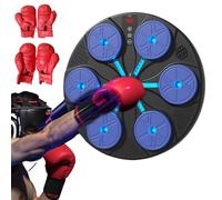 Adorable máquina de perforación musical, objetivo de pared de boxeo interactivo, objetivo de boxeo musical montado en la pared, entrenador de boxeo inteligente, estructura estable, entrenador de boxeo