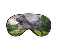 Adorable máscara para dormir de dinosaurio salvaje con correa ajustable, cómoda máscara de ojos suave para dormir, máscaras de ojos que bloquean la luz