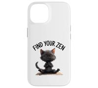 Adorable meditación de gato Carcasa para iPhone 14