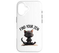 Adorable meditación de gato Carcasa para iPhone 16