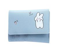Adorable Mini Billetera para Mujer - Portatarjetas de Cuero de Solapas, Bolsillo Compacto para Monedas, Estampado Animal Lindo, Acento de | Organizador de Dinero pequeño de Bolsillo