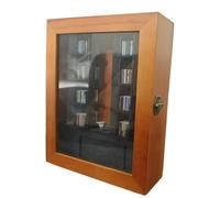 Adorable Miniature Bookshelf, Reading Nook Shelf, Wooden Book Nook Library Book Shelf Decor, Wooden Book Nook, Miniature Reading Nook with Revolving Bookshelf for Women, Men, Adults, Mothers Day