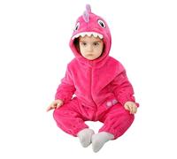 Adorable Mono con Estampado de Dinosaurio para niños, Mono para bebé, diseño de Animal, Traje para niño pequeño, broches en la Entrepierna, fácil de Cambiar pañales, Color Azul.