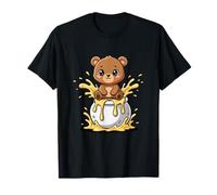 Adorable Oso bebé Sentado en una Olla de Miel Dulce Camiseta