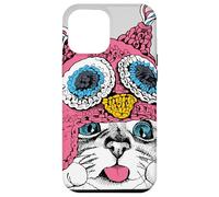Adorable Owl Kitty Cat Taste of Snow Cute Winter Christmas Carcasa para iPhone 12 Pro MAX
