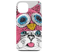 Adorable Owl Kitty Cat Taste of Snow Cute Winter Christmas Carcasa para iPhone 13