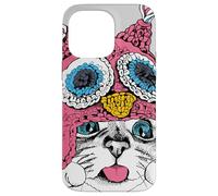 Adorable Owl Kitty Cat Taste of Snow Cute Winter Christmas Carcasa para iPhone 14 Pro MAX