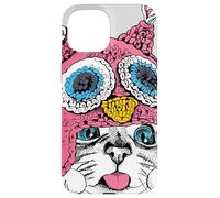 Adorable Owl Kitty Cat Taste of Snow Cute Winter Christmas Carcasa para iPhone 15