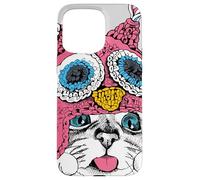 Adorable Owl Kitty Cat Taste of Snow Cute Winter Christmas Carcasa para iPhone 15 Pro MAX