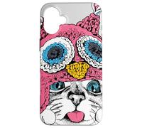 Adorable Owl Kitty Cat Taste of Snow Cute Winter Christmas Carcasa para iPhone 16 Plus