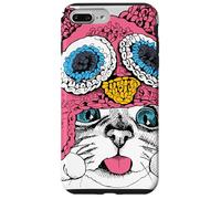 Adorable Owl Kitty Cat Taste of Snow Cute Winter Christmas Carcasa para iPhone 7 Plus/8 Plus