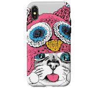 Adorable Owl Kitty Cat Taste of Snow Cute Winter Christmas Carcasa para iPhone X/XS