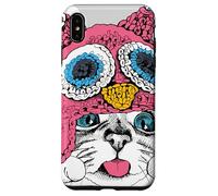 Adorable Owl Kitty Cat Taste of Snow Cute Winter Christmas Carcasa para iPhone XS MAX