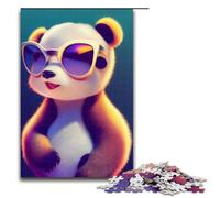Adorable Panda 2 Rompecabezas de 1000 Piezas para Adultos Rompecabezas para Regalos Adecuado para Adolescentes de 14 años en adelante 1000 Piezas