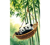 Adorable Panda Cubs Relaxing in a Cozy Hammock Journal: a DOT GRID notebook for self-expression