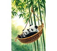 Adorable Panda Cubs Relaxing in a Cozy Hammock Journal: a LINED notebook for self-expression