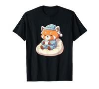 Adorable Panda Rojo dormilón para Dormir Cocoa Camiseta