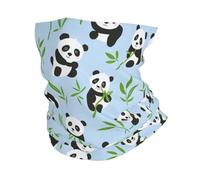 Adorable Panda Y Bambú Verde Cómodo Cuello Bufanda Protección Solar Calentador De Cuello Bandana para Pesca Deportes Senderismo