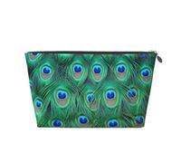 Adorable Pavo Real Verde, Bolsa de artículos de tocador Bolsa de Maquillaje Bolsa de cosméticos Bolsa de artículos de tocador de Viaje portátil