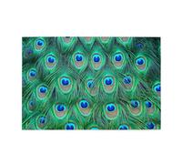Adorable Pavo Real Verde,Rompecabezas de Madera de 1000 Piezas para Adultos y Adolescentes.