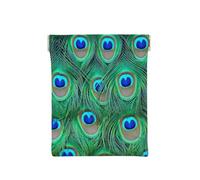 Adorable Pavo Real Verde, Squeeze Top Wallet Bolsa de Almacenamiento para Mujer Monedero pequeño Bolsa de Cambio