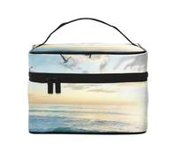 Adorable Pavo Real verdeBolsa de Maquillaje, Bolsa de Cosméticos Portátil para Mujer-Organizador de Cosméticos de Viaje, Regalo para Momentos Especiales