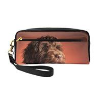 Adorable Perro cacatúa, Bolsa de Maquillaje Bolsa de cosméticos Bolsa de Aseo de Viaje portátil Estuche de Cuero para Mujeres y niñas