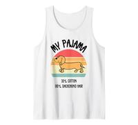 Adorable perro salchicha retro - Lindo diseño de perro para los amantes de las mascotas Camiseta sin Mangas