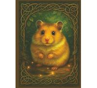 Adorable Pet Hamster Journal - Teddy Bear Edition 8.5" x 11" (120 Lined Pages): Mystical Writing Notebook with Decorated Pages and Back Cover- for ... Notes, or a Spiritual Manifestation Diary!