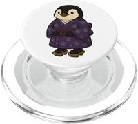 Adorable pingüino en Traje de Kimono japonés PopSockets PopGrip para MagSafe