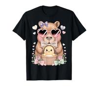 Adorable Pollito de Pascua Lindo Capibara Huevo Caza niños niñas Camiseta