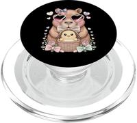 Adorable Pollito de Pascua Lindo Capibara Huevo Caza niños niñas PopSockets PopGrip para MagSafe