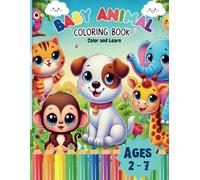 Adorable Puppies: Fun Coloring Book for Kids Featuring Jungle, Farm, Home, and Sea Animals: Big, Easy-to-Color Illustrations for Kids Ages 2-7 | 35 ... Names While Coloring | Paperback (8,5" x 11")