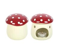 Adorable quemador de cera de hongos | Calentador de aceite de fragancia | Soporte para velas de té de aromaterapia | Llamativa decoración de fragancia para el hogar | Difusor de aceite de seta